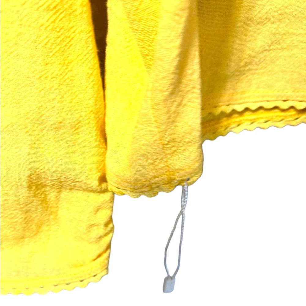 Floral Embrodiered Boho Flowy Yellow Top - Picture 4 of 13